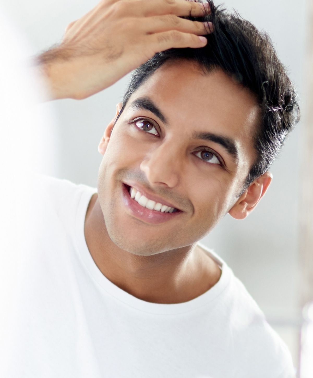 marina del rey smile makeover model with dark hair