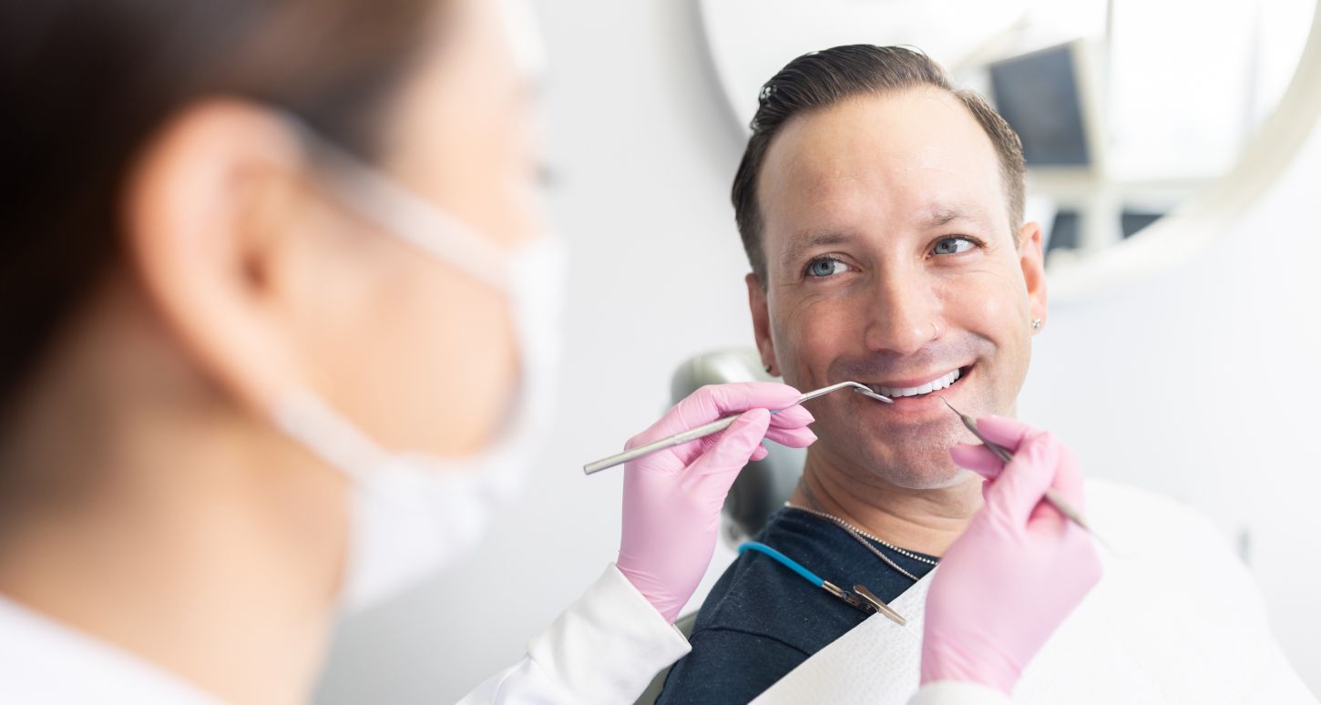 marina del rey dentist patient model receiving treatment