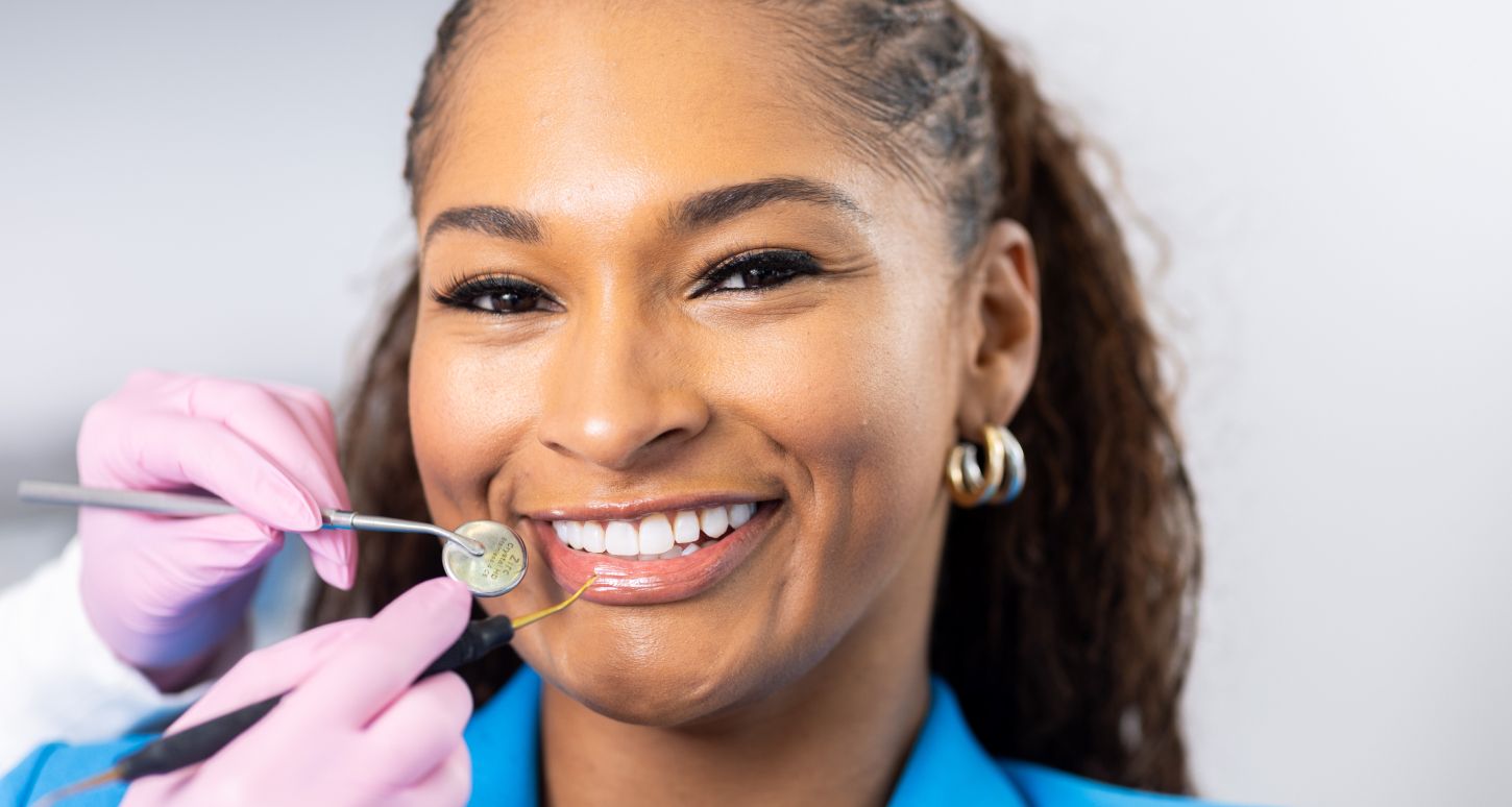 marina del rey dentist patient model receiving treatment