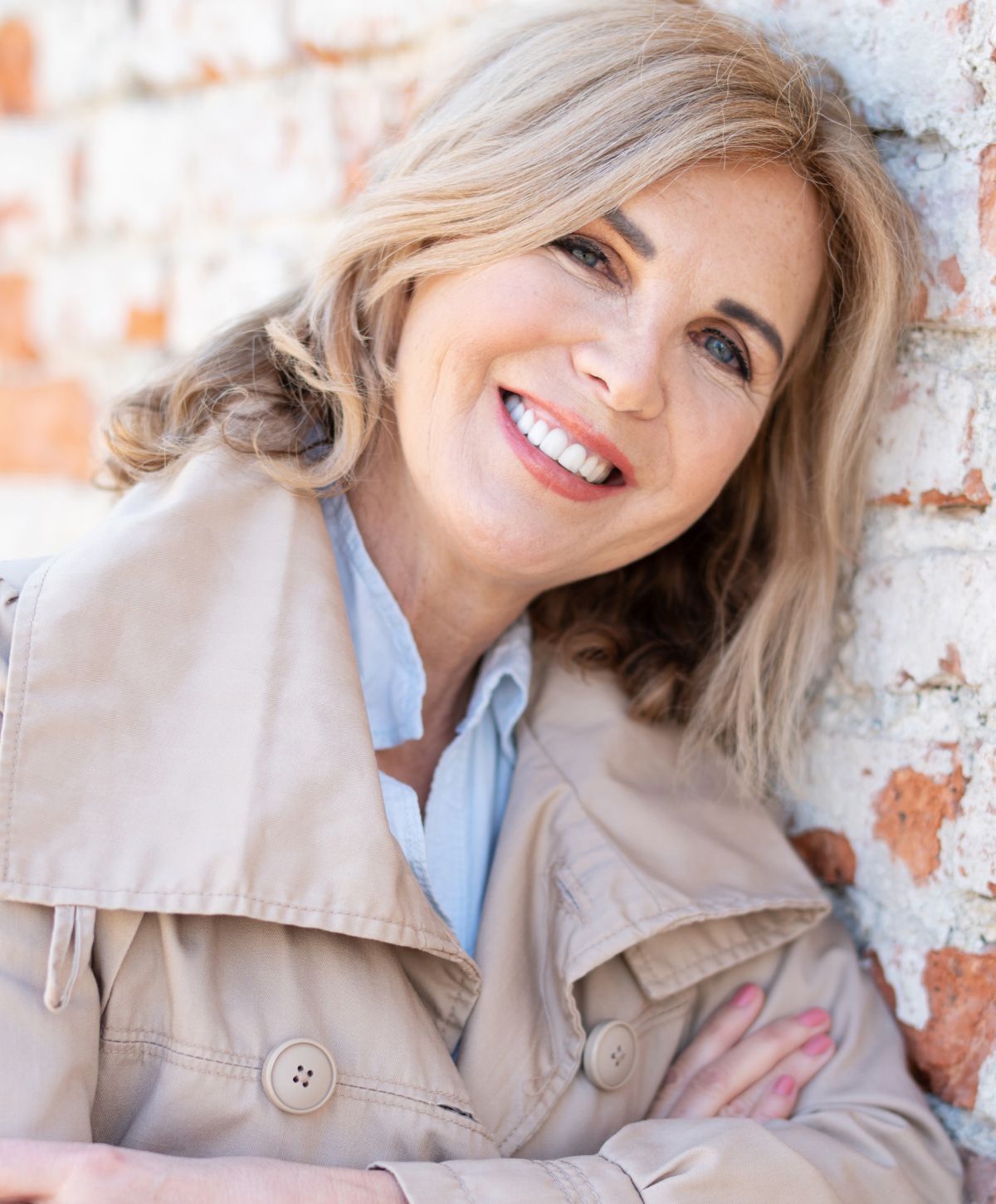 marina del rey zygomatic dental implants model with blonde hair