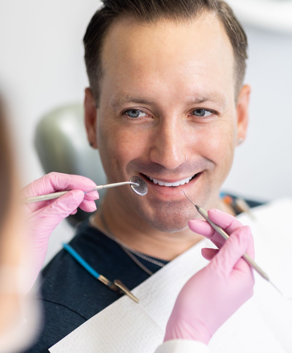 marina del rey dental fillings model patient receiving treatment