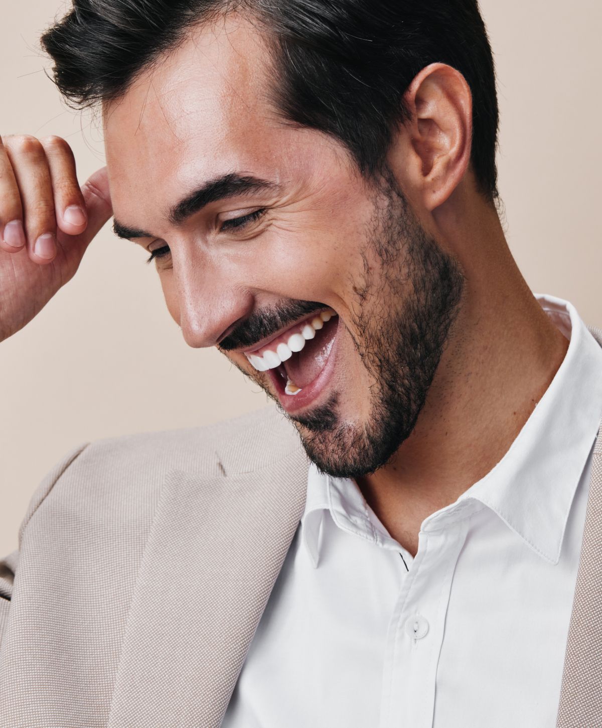 marina del rey laser dentistry model with black hair