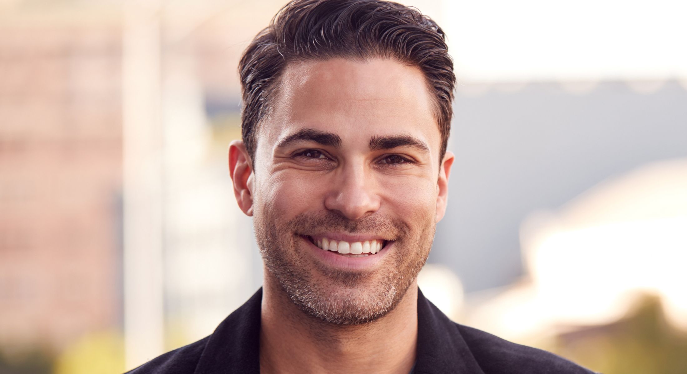 marina del rey longevity dentistry model with brown hair